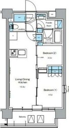 ルフォンプログレ押上ＥＡＳＴの物件間取画像